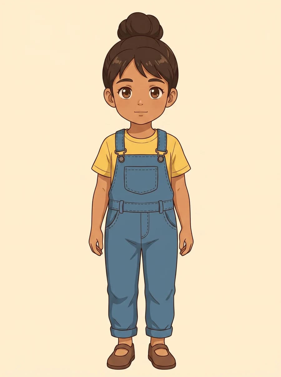 Full-length illustration of Kai's garden friend